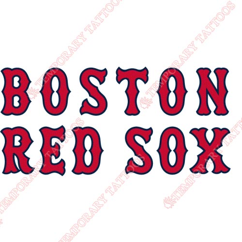 Boston Red Sox Customize Temporary Tattoos Stickers NO.1471